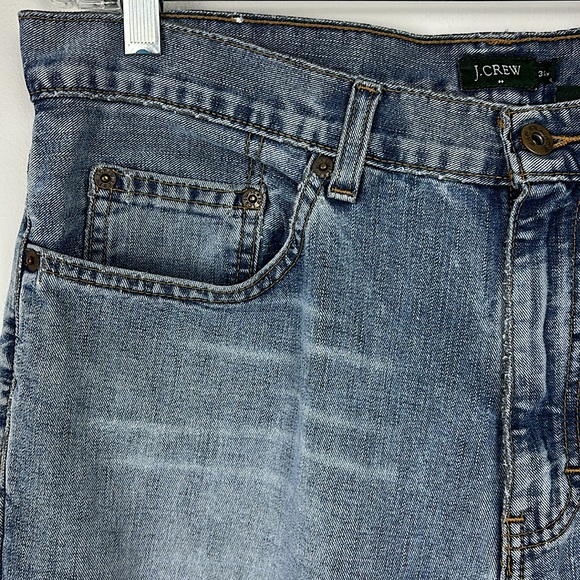 J. CREW MEN'S JEANS 34X30 STRAIGHT AZTECA VINTAGE BLUE - Picture 4 of 10